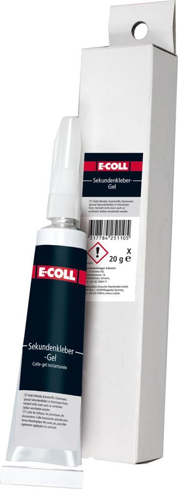 Sekundenkleber-Gel 20g Tube E-COLL