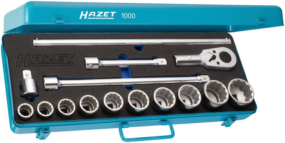 Steckschlüssel-Garnitur 3/4" 1000Z 15-teilig Hazet