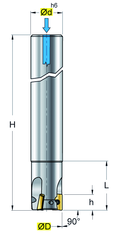Eckfräser Typ:S 2000.86XLW 025-02.