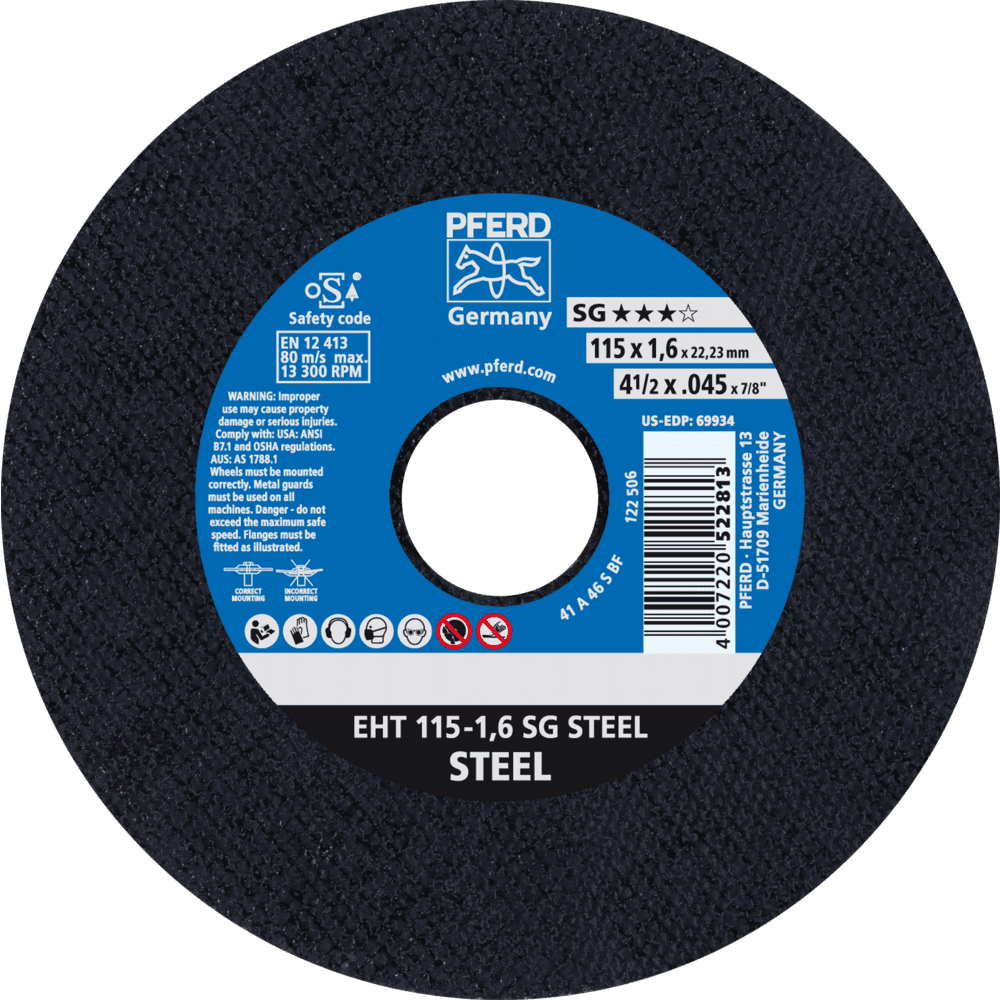 PFERD Trennscheiben EHT 115-1,6 SG STEEL