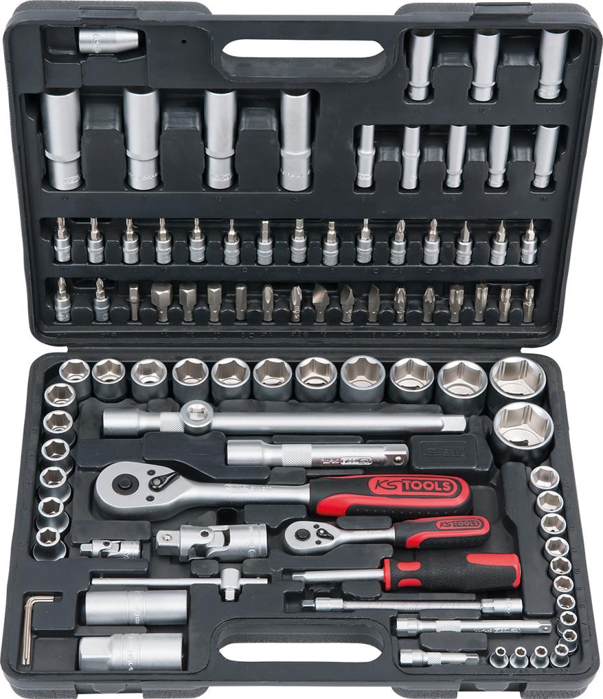 Steckschlüssel-Garnitur 1/4"+1/2" 94-teilig KS Tools