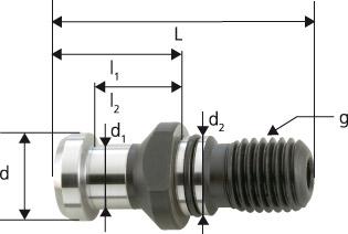 Anzugsbolzen DIN69872 A SK40-M16 I.K