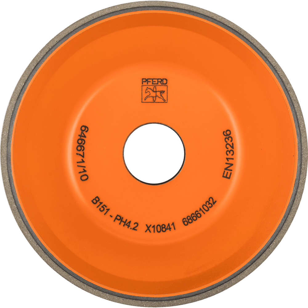 PFERD Dia.- und CBN-Werkzeuge Kunstharz 11V9 100-2-10-20 B 151 PH 4.2
