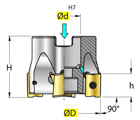 Eckfräser Typ:S9001-8W-050-03-15