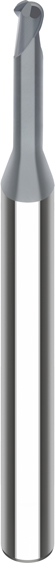 VHM-Mini-Vollradiusfräser HSC Diamond-Line D1=2 D2=3 L2=2 L1=55 D3=1,9 L3=20 R=1 Z=2 HA