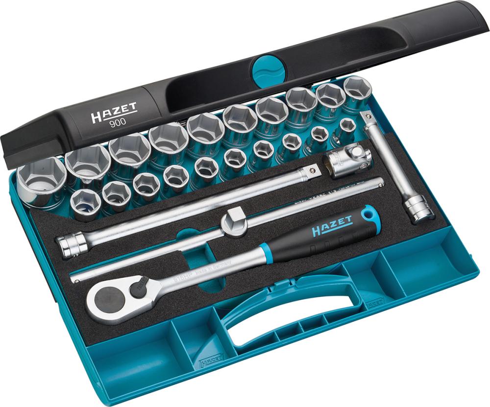 Steckschlüssel-Garnitur 1/2" 900 25-teilig Hazet