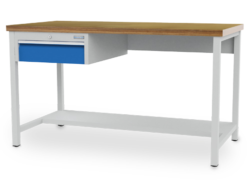 Arbeits- und Werktisch, Tiefe 750, R18-24, Schubladenanzahl: 1