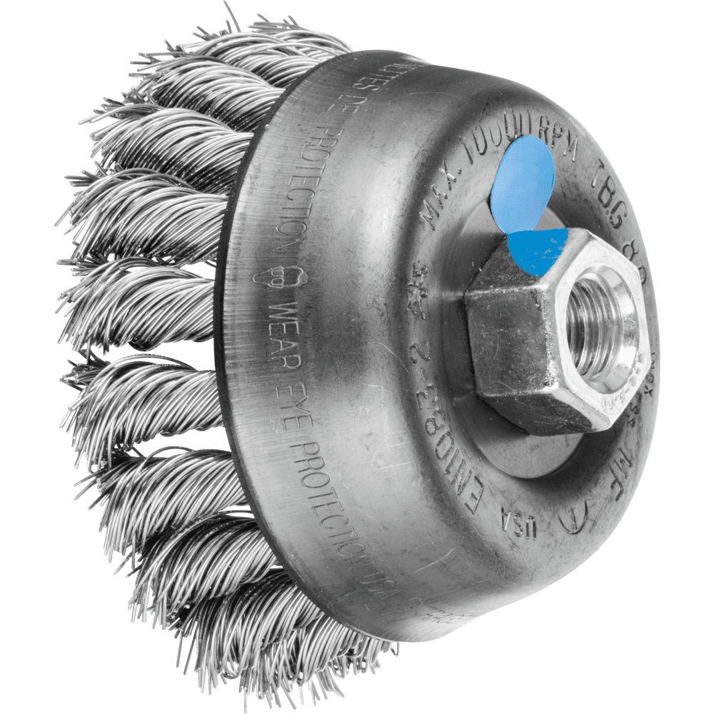PFERD Topfbürsten mit Gewinde TBG 80/M14 INOX 0,50