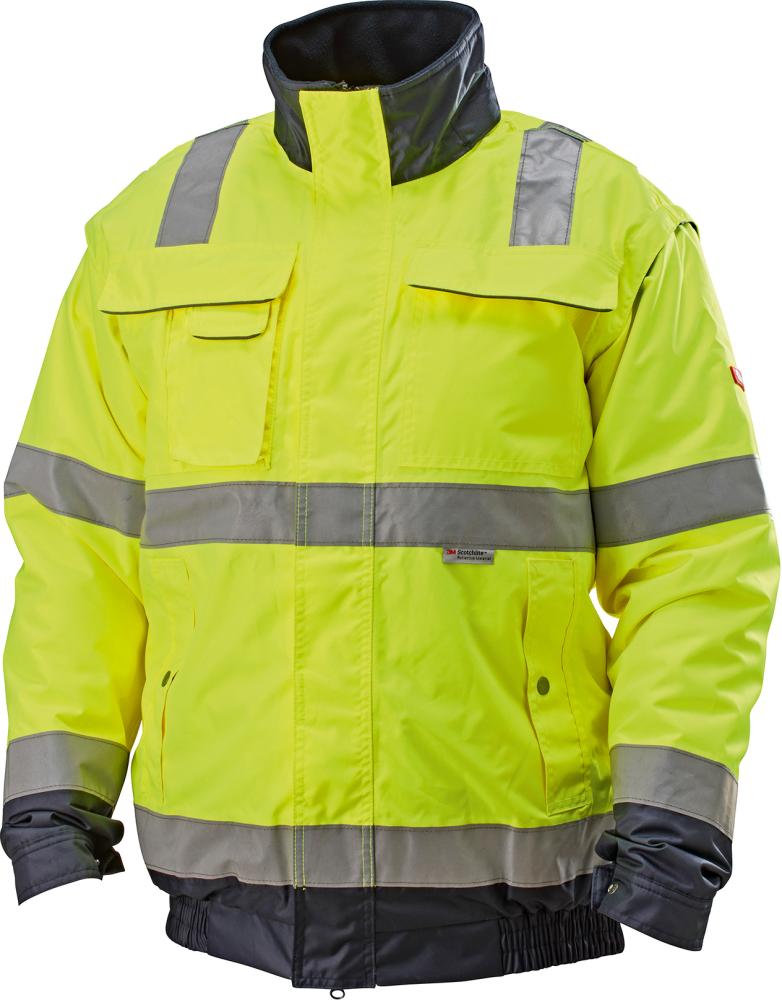 Warnjacke Arthur 2.0 gelb-marine, Gr.S FORTIS