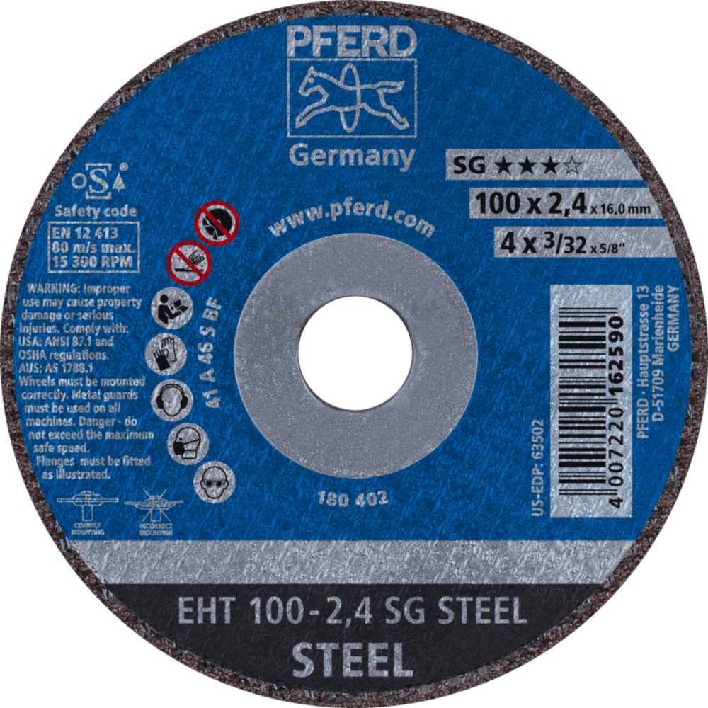 PFERD Trennscheiben EHT 100-2,4 SG STEEL/16,0
