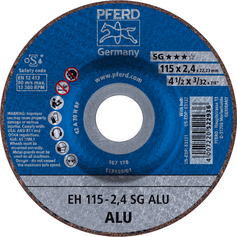 PFERD Trennscheiben EH 115-2,4 SG ALU