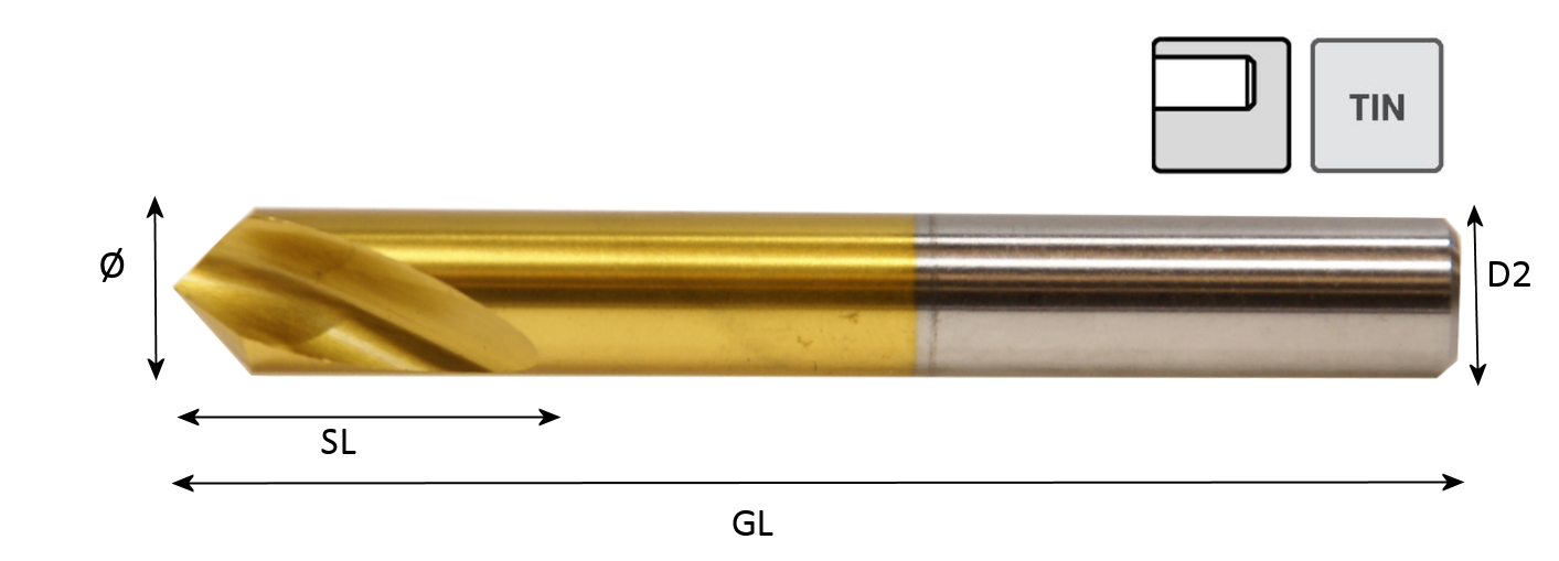 NC-Anbohrer 90° Bohrer-Ø:4,00