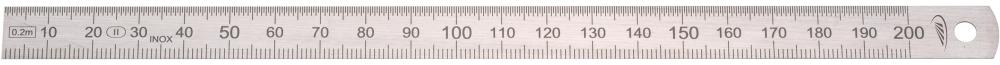 Biegsamer Stahlmaßstab 500x20x0,5mm 1/2 INOX HP