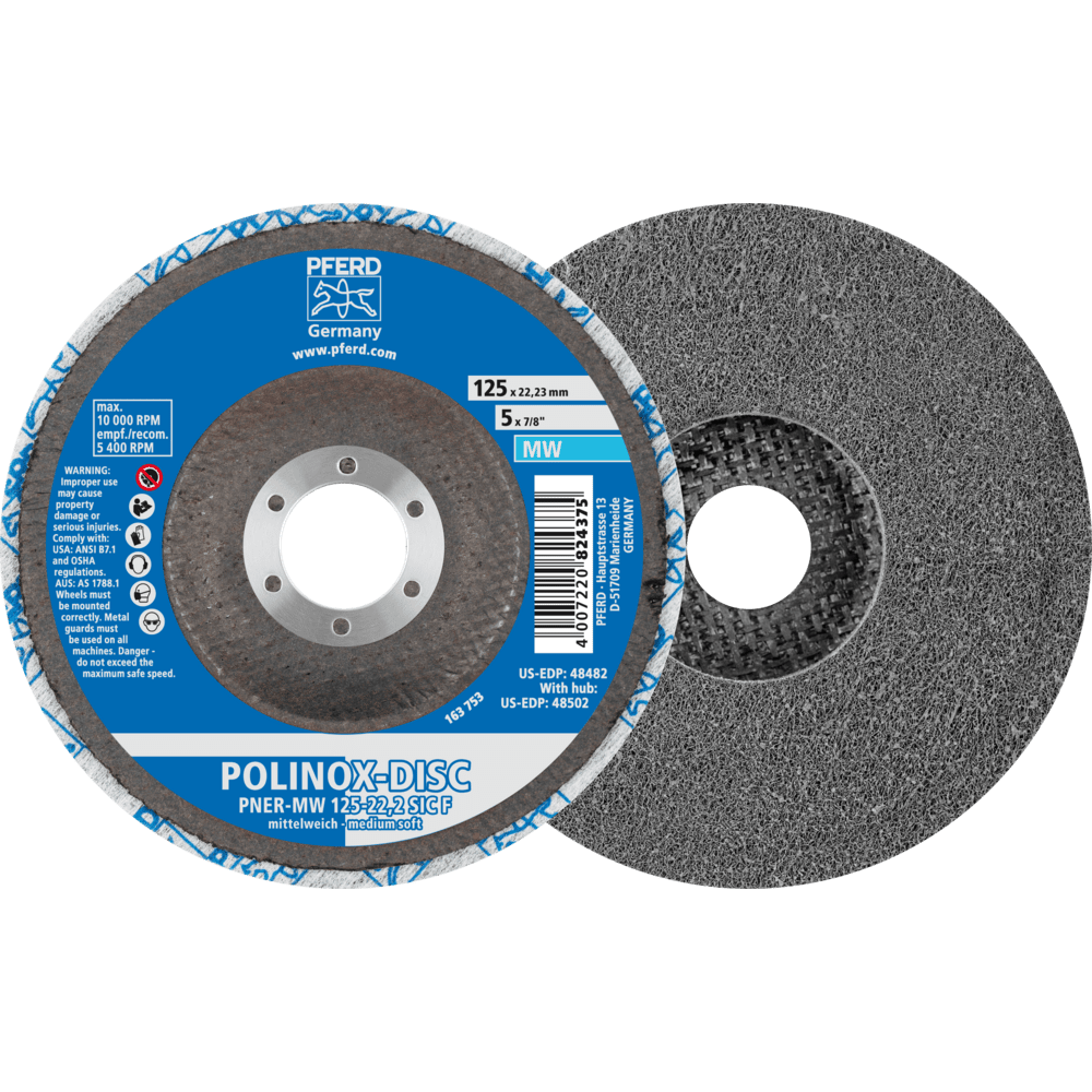 PFERD Vlieswerkzeuge DISC PNER-MW 125-22,2 SiC F