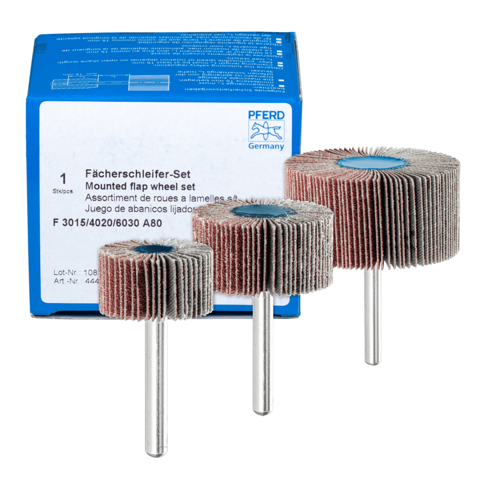 PFERD Fächerschleifwerkzeuge SET F 3015/4020/6030 A 80