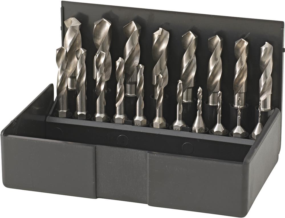 Bit-Satz Spiralbohrer HSS1-10mm 19-teilig VÖLKEL