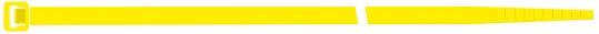 Kabelbinder Nylon gelb 200x4,5mm a100Stück SapiSelco