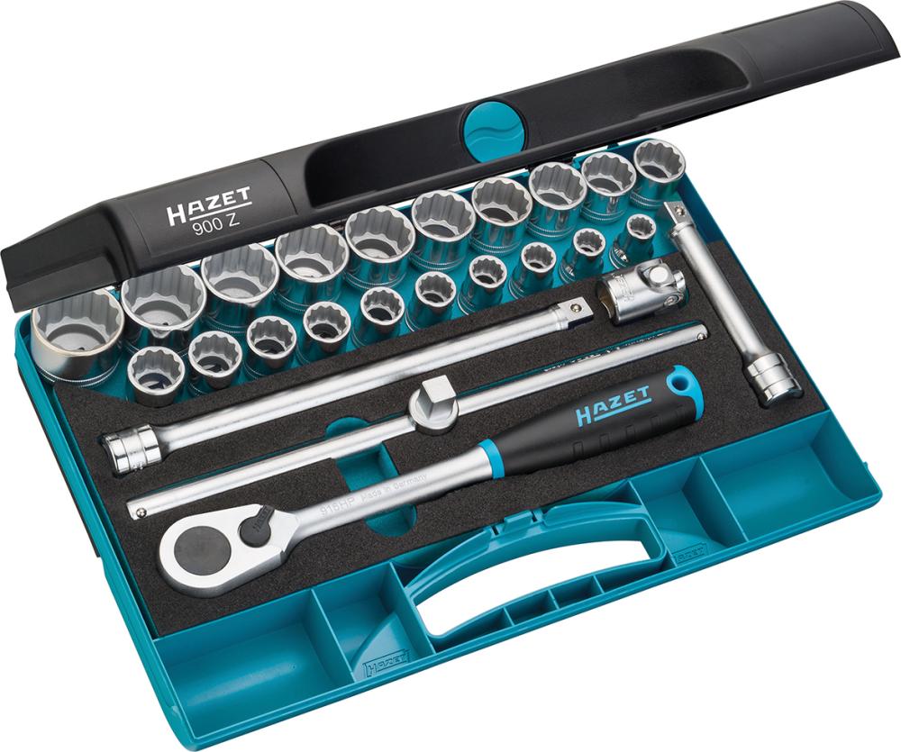 Steckschlüssel-Garnitur 1/2" 900Z 25-teilig Hazet