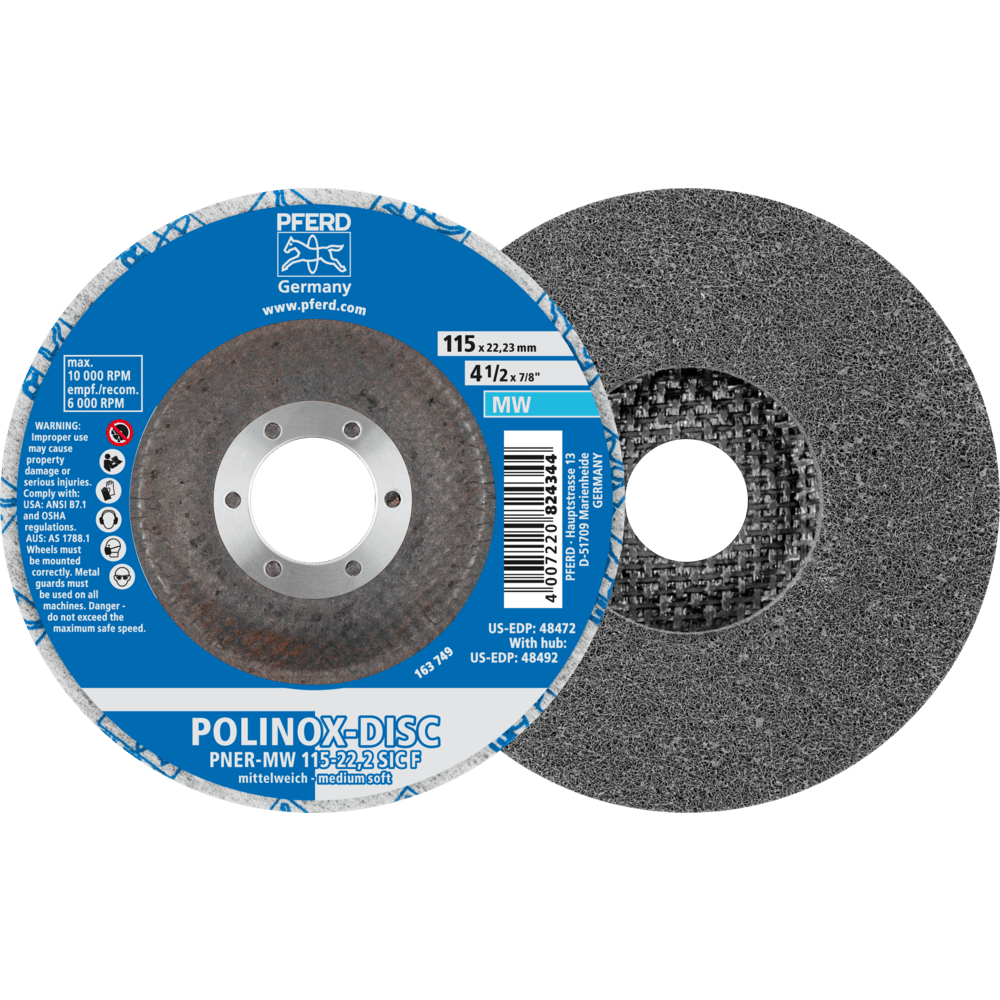 PFERD Vlieswerkzeuge DISC PNER-MW 115-22,2 SiC F
