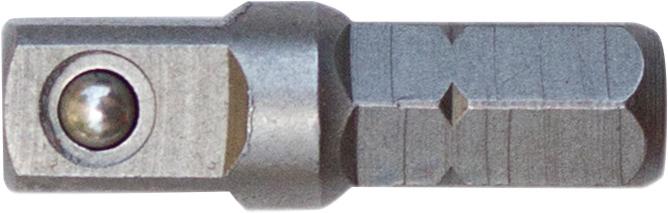 Steckschl.-Adapter 1/4" f. 1/4" Eins. 25mm FORUM