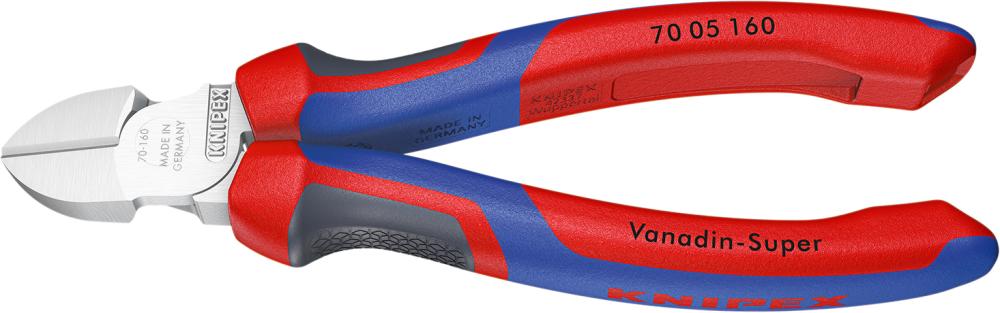 Seitenschneider verchromtmit Mehrkomponenten-Griffen 160mm KNIPEX