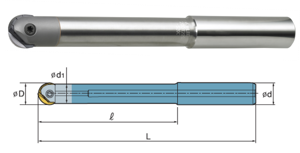 LBE200120S-S20C Lasermill Hartmetall-Schaft Typ|Korloy
