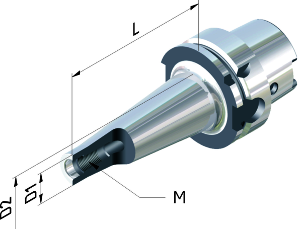 Aufnahme für Einschraubfräser M10x50