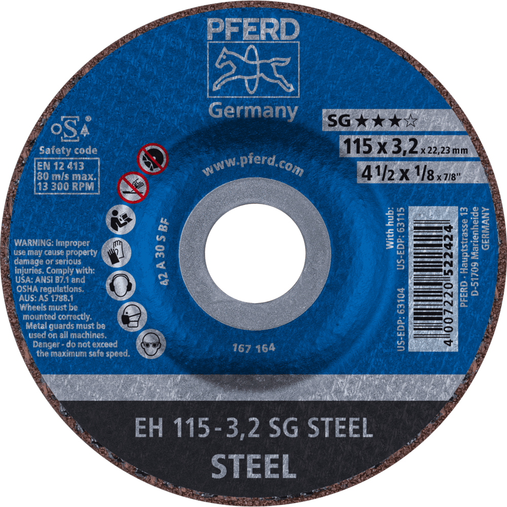 PFERD Trennscheiben EH 115-3,2 SG STEEL