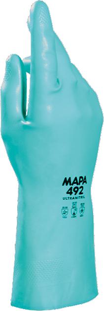 Chemikalienhandschuh Ultranitril 492 Gr.10 MAPA