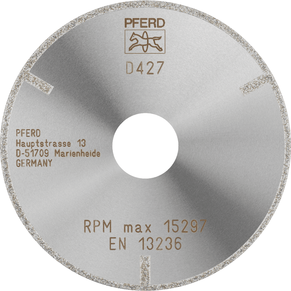 PFERD Dia.- und CBN-Trennwerkzeuge Galvanik D1A1R 100-2-22,23 D 427 GAG