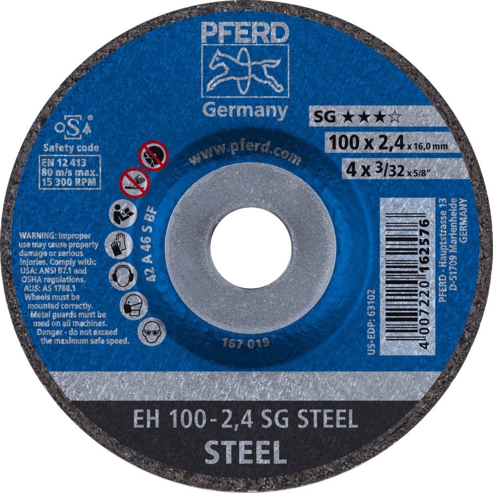 PFERD Trennscheiben EH 100-2,4 SG STEEL/16,0