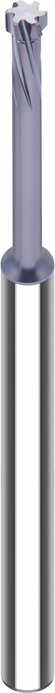 VHM-Entgrater 90° rückwärts D1=3,7 D2=4 L2=2,5 L1=70 D3=2,7 L3=24 Z=5 HA