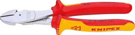 Kraft-Seitenschneider VDEmit Mehrkomponenten-Griffen 250mm KNIPEX