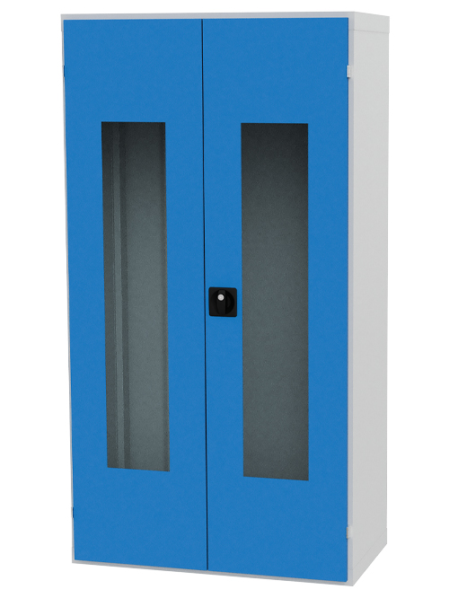 CNC - Flügeltürenschrank mit Sichttüren R 36-16, Leergehäuse mit Sichttüren (...