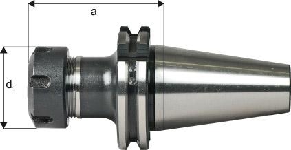 Spannzangenfutter DIN69871ADB SK40 ER16 A160 FORTIS