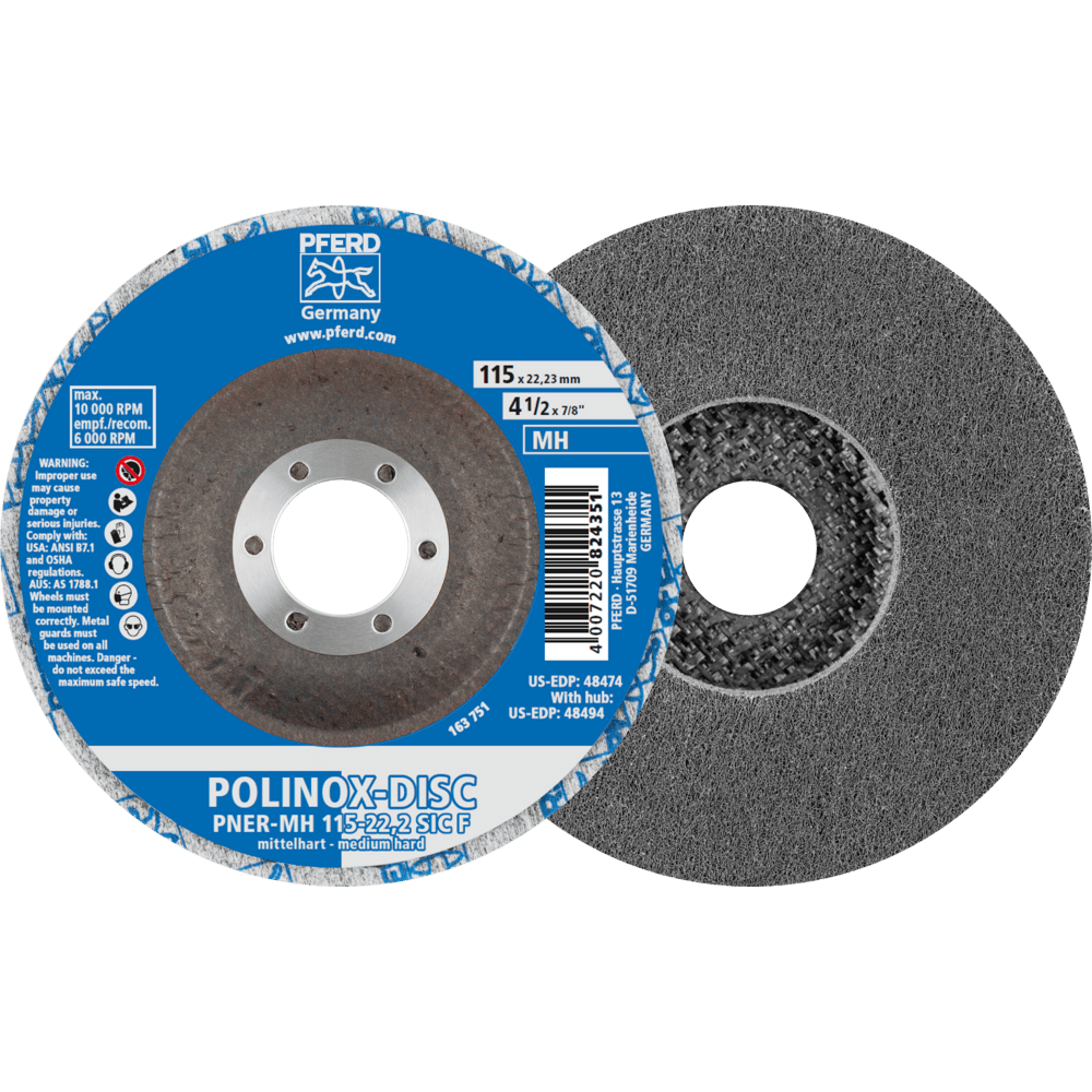 PFERD Vlieswerkzeuge DISC PNER-MH 115-22,2 SiC F