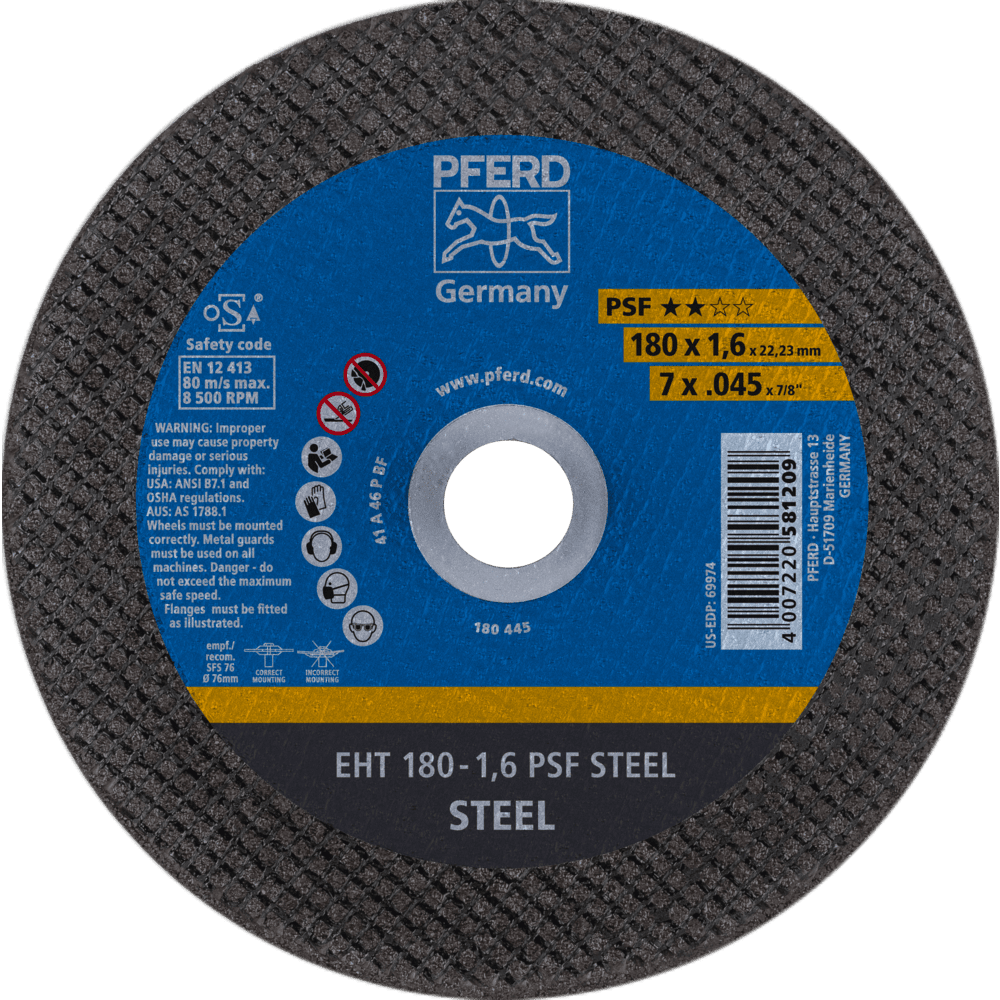 PFERD Trennscheiben EHT 180-1,6 PSF STEEL