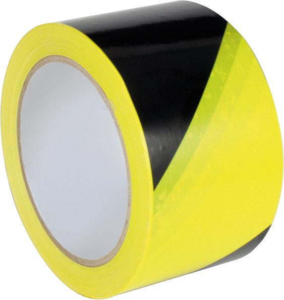 PVC-Warnmarkierungsband 60mmx66m gelb/schwarz selbstklebend Gerlinger