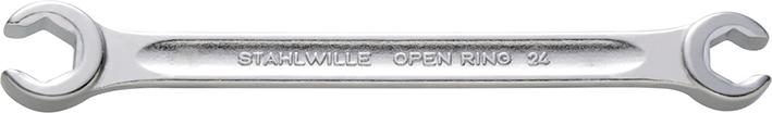 Doppelringschlüssel offenDIN3118 27x36mm Stahlwille