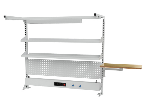 Multi-Wand-Aufbau Breite 1500, 1x Energiekanal, 1x Lochwand, 2x Fachboden, 1x...