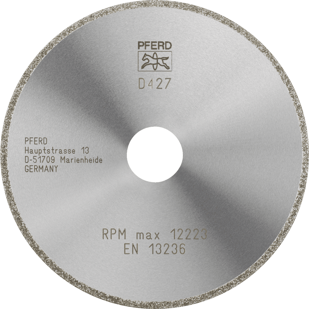 PFERD Dia.- und CBN-Trennwerkzeuge Galvanik D1A1R 125-2-22,23 D 427 GAD