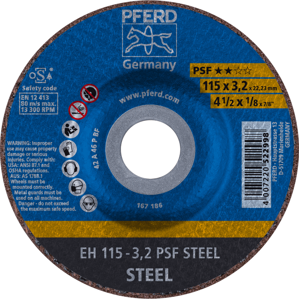 PFERD Trennscheiben EH 115-3,2 PSF STEEL