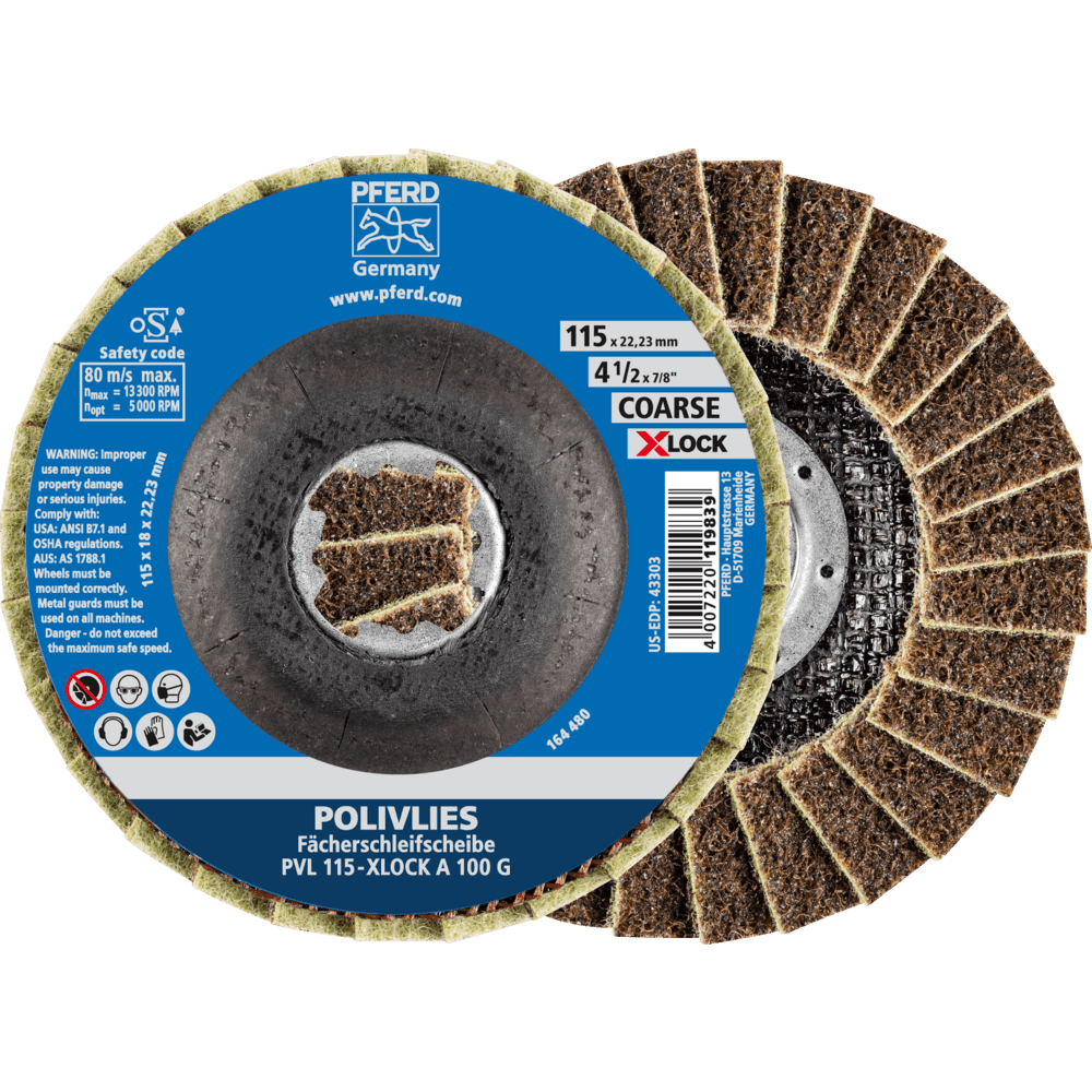 PFERD Vlieswerkzeuge PVL 115-X-LOCK A 100 G