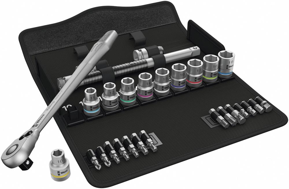 Steckschlüssel-Garnitur 1/2" ZYKLOP switch 28-teilig Wera