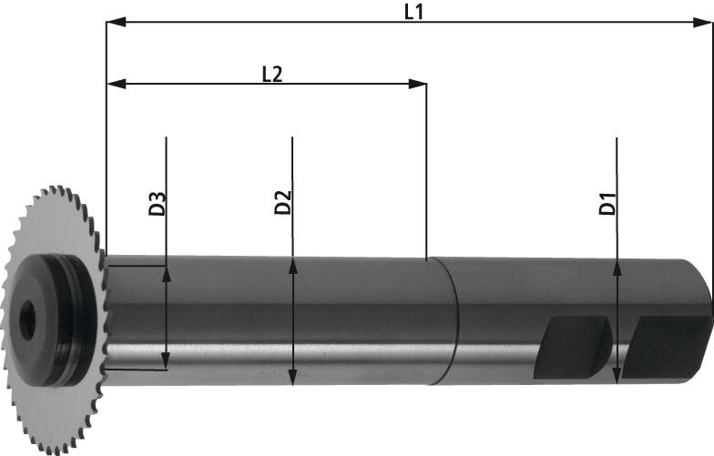Sägeblattaufnahme DIN1835 Form B 100x22mm TCHORN
