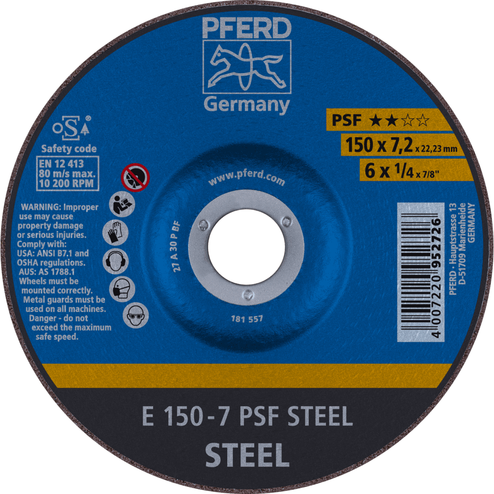 PFERD Schruppscheiben E 150-7 PSF STEEL