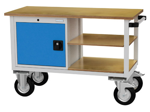 Mobile Werkbank, Tiefe 540 mm, R 18-24, Anzahl Flügeltüren: 1
