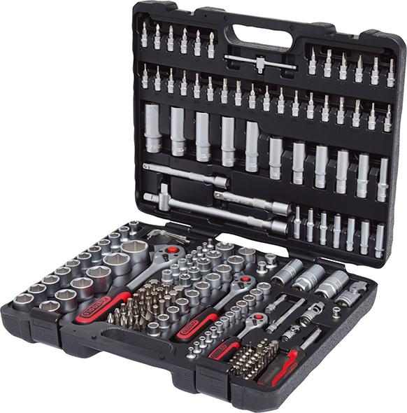 Steckschlüssel-Garnitur 1/4"+3/8"+1/2" 179-teilig KS Tools