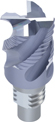 VHM-Schruppfräser Quickmax INOSCREW Typ HR D1=10 D2=5 L2=7 L1=27 D3=9,6 L3=14 EF=0,2 Z=4