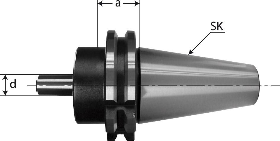 Bohrfutteraufnahme DIN69871A SK40-B16 FORTIS